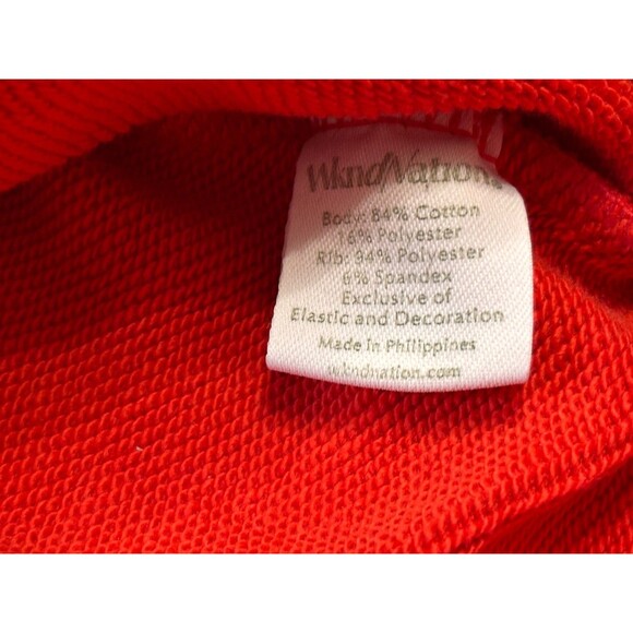 Wknd Nation Womens Red Pink Collared Sweatshirt Sweater Size M Good Cond - Picture 4 of 4